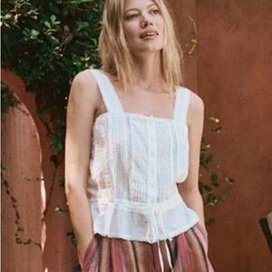 THE GREAT. Victorian Cami in White NWT